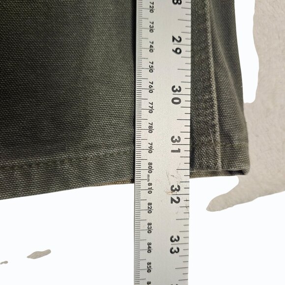 Vtg Carhartt Pants Mens 42x31.5 Olive Green B11 Duck Carpenter Work USA 90s - Picture 15 of 16